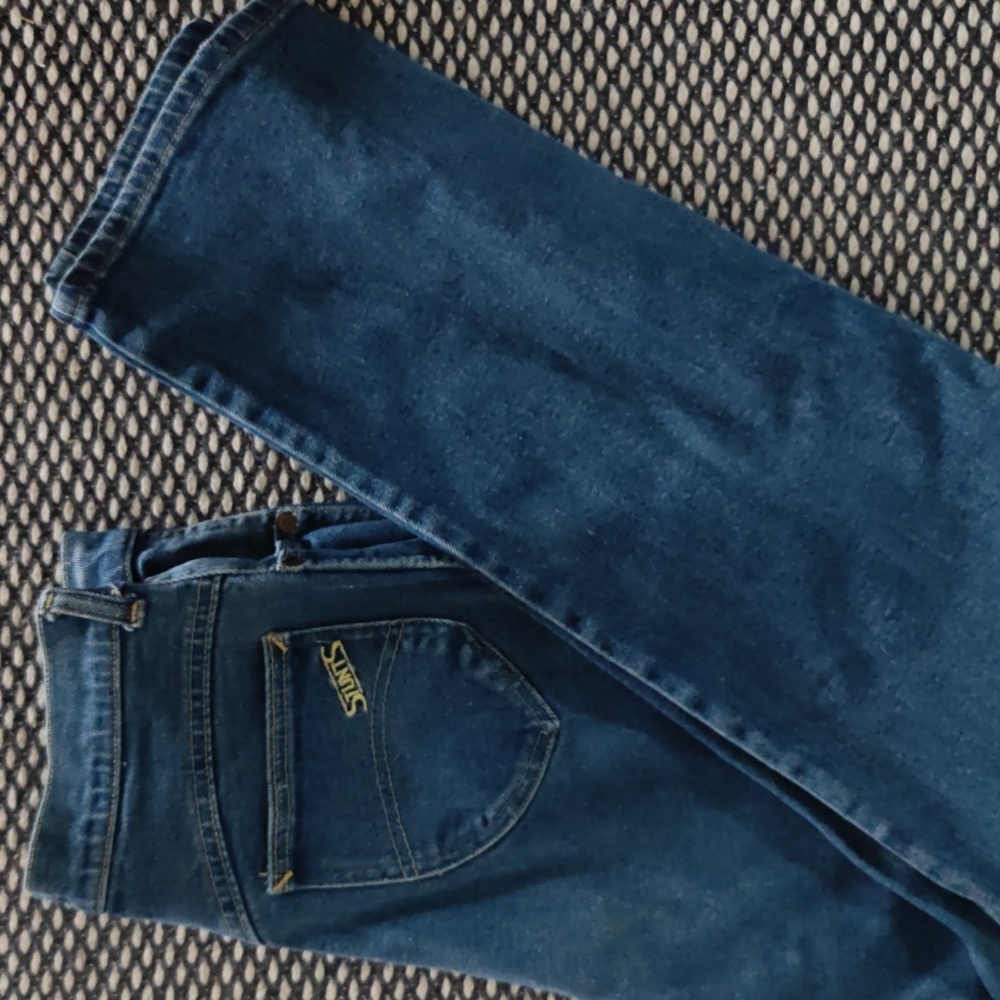 Vintage 1970S Stunts Jeans Stretch Womens High Waist